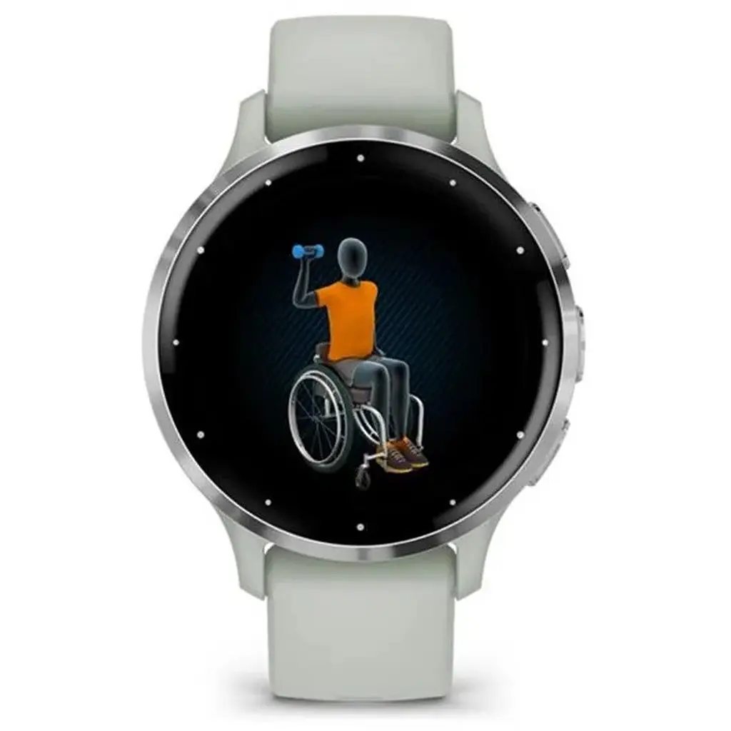 Смарт-годинник Garmin Venu 3s Silver Stainless Steel Bezel with Sage Gray Case and Silicone Band (010-02785-51) - фото 6