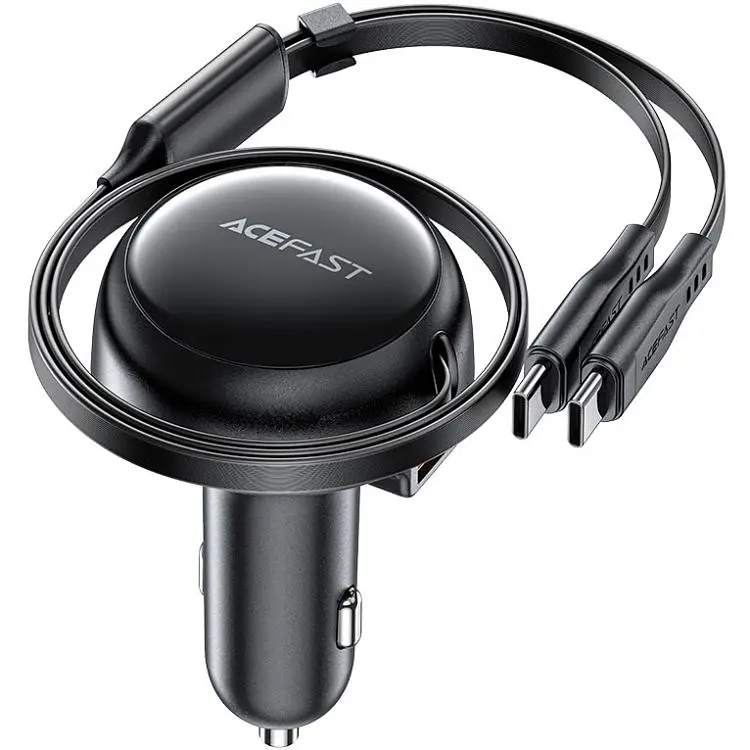 Автозарядка Acefast 3xUSB 53W (2xUSB-C+USB-A) + cable USB-C 2in1 B13 (6974316282921) - фото 7