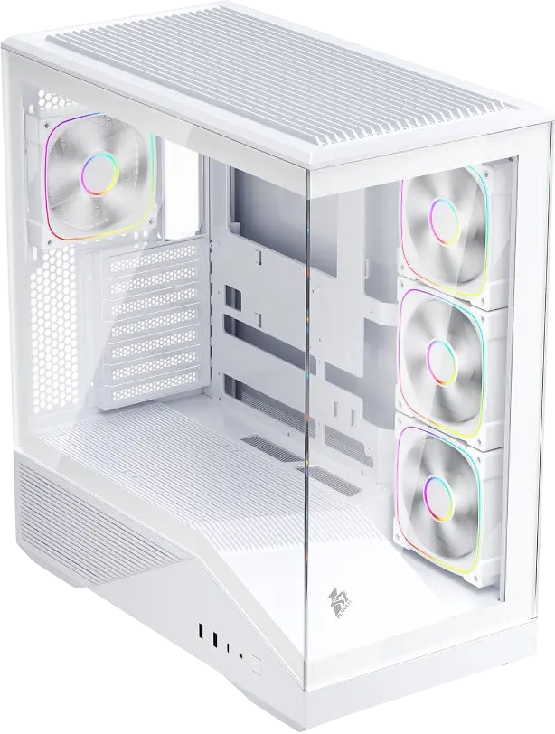 Корпус 1stPlayer GM7 ARGB White (GM7-WH-3FN7R-W-1FN7-W) - фото 4