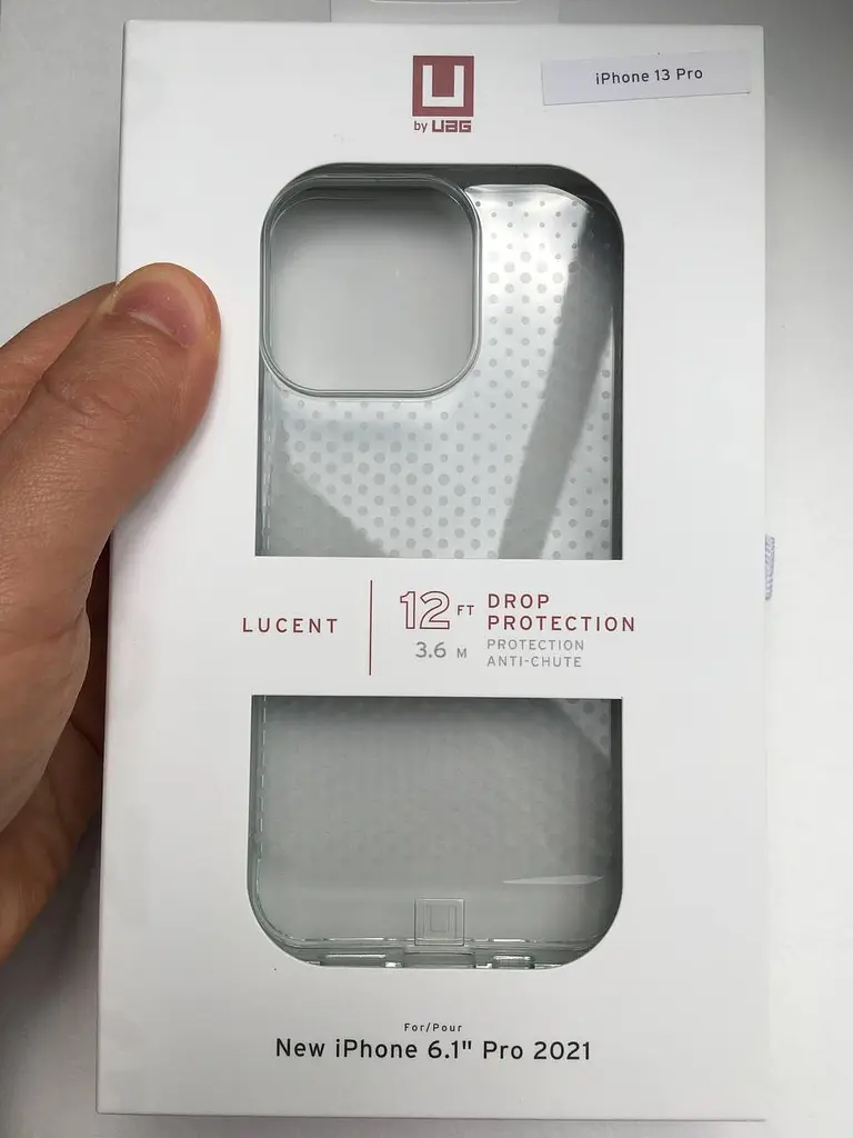 Оригінальний протиударний силіконовий чохол UAG Lucent для iPhone 13 Pro Ice (11315N314343) - фото 2