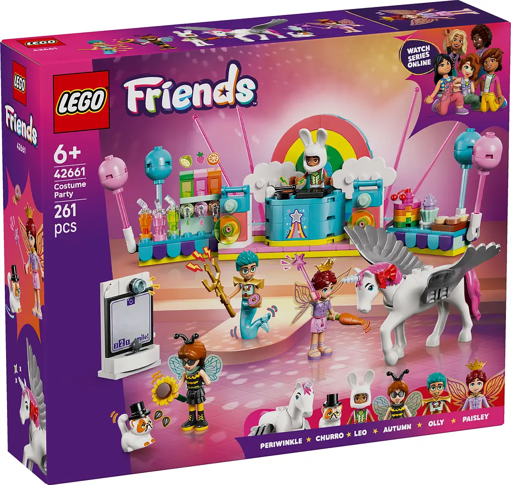 Конструктор LEGO Friends Костюмированная вечеринка с единорогом и феей 261 деталь (42661) - фото 2
