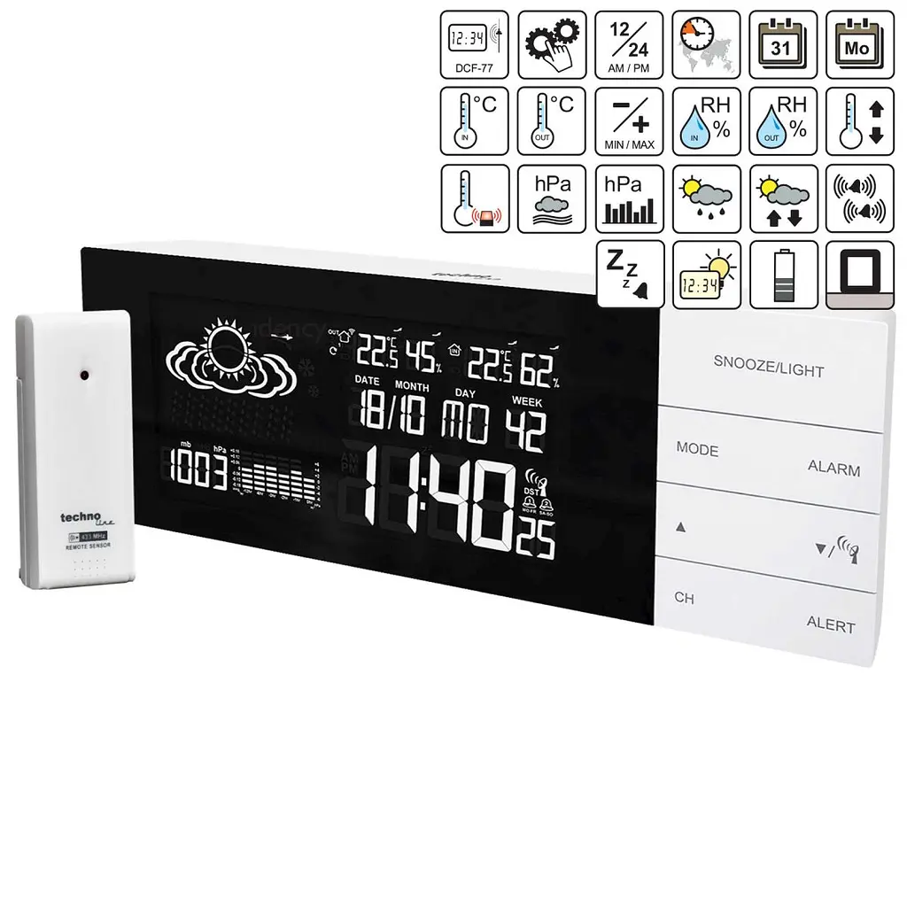 Метеостанція Technoline WS6870 White (WS6870) - фото 6