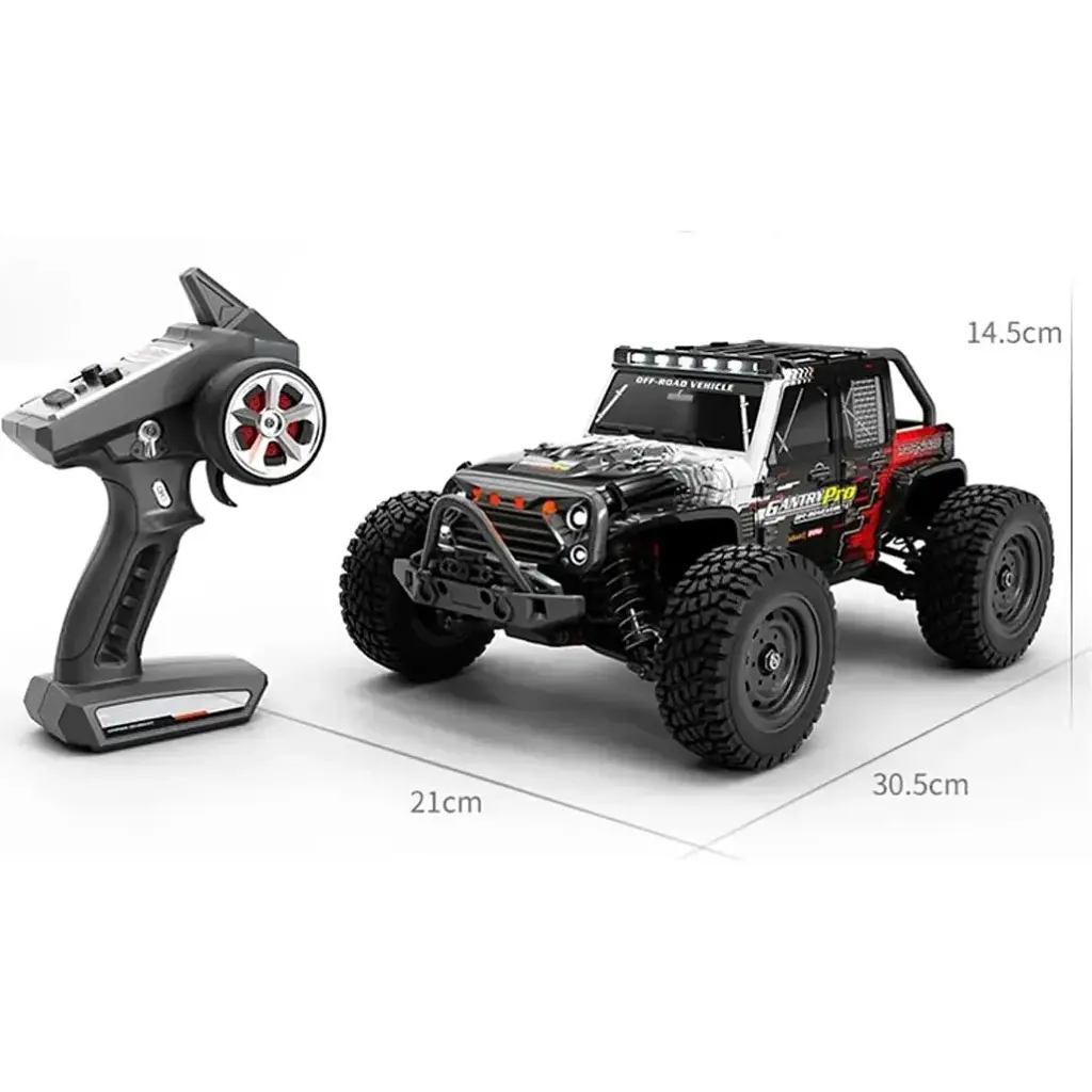 Машинка на радіокеруванні JJRC Q117C High-Speed Jeep Car Black/Red [102371] - фото 3