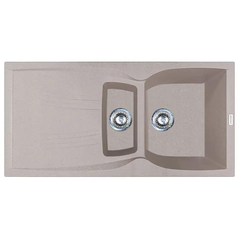 Кухонна мийка Adamant NEW LINE PLUS avena 975x495x235 мм, з крилом 97,5 см - фото 4