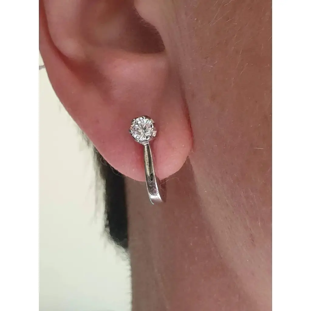 Срібні сережки Агні ВАРЯ з фіанітами. 2227/9Р-CZ - фото 2