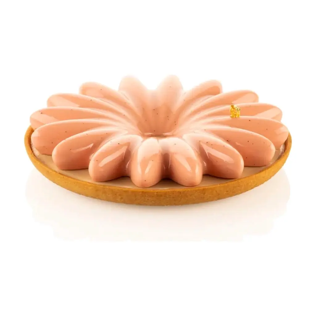 Форма для випікання Silikomart Kir 3D Tatye Ring Bloom d180 h 20 мм + 1 кільце + 1 форма (KIT 3D TARTE RING BLOOM O180 MM) - фото 3