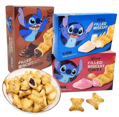 Печиво Disney Stitch Filled Biscuit Chocolat Flavor 50г - фото 5