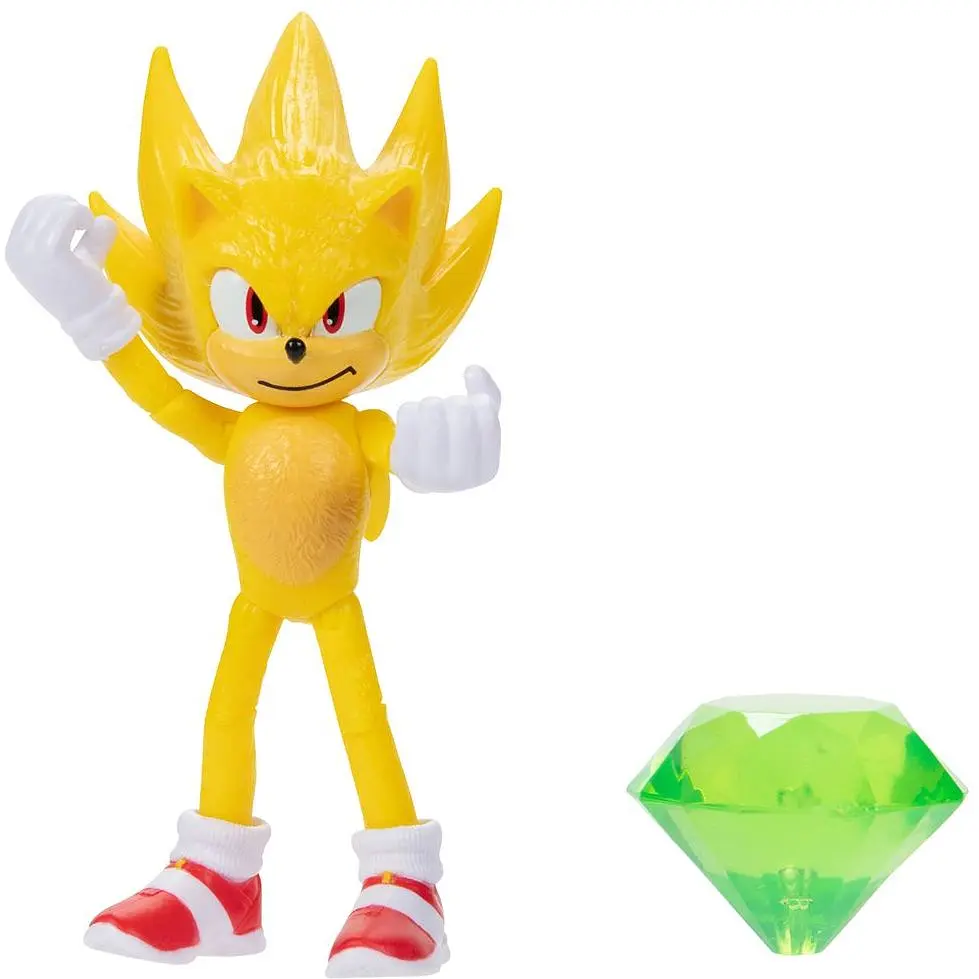 Ігрова фігурка Sonic the Hedgehog 2 W2 Соник зі смарагдом, зі артикуляцією, 10 см (41497i) - фото 4