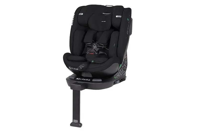 Дитяче автокрісло CRL-15101 "Meteorit F" Midnight Black 40-150 i-Size, ISOFIX, поворот, опорна стійка CARRELLO