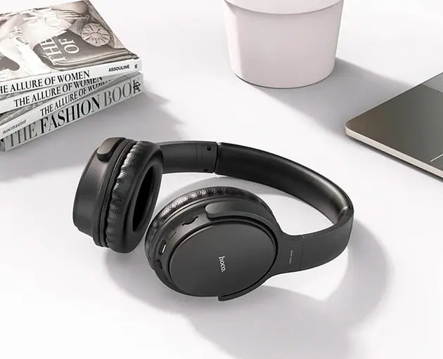 Накладные Bluetooth наушники Hoco DW02 |BT5.0, TF, AUX, 4Hours| black - фото 5