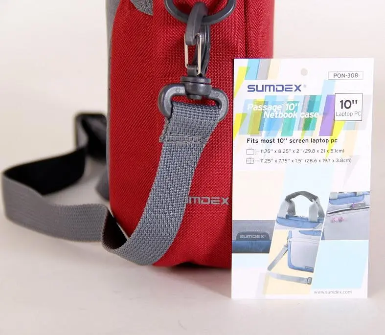 Сумка для планшета нетбука 10 дюймів Sumdex PON-308RD Червона - фото 5