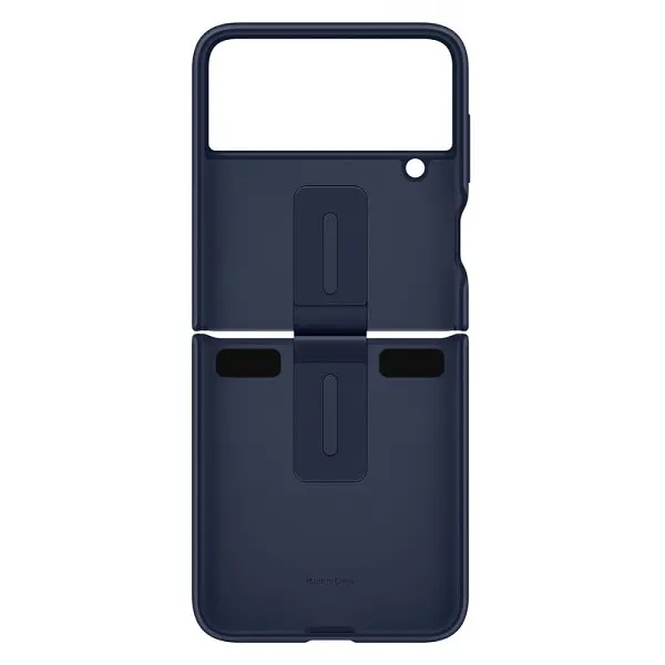Чохол Samsung Galaxy Z Flip 4 Silicone Cover with Ring Navy sm-f721b - фото 2