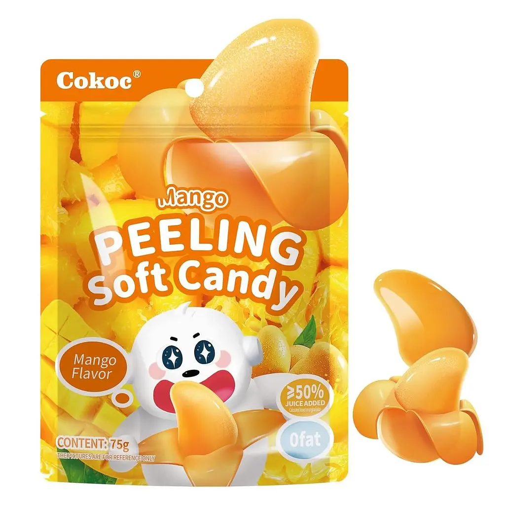 Желейні цукерки Cokoc Peelable Gummies Peeling Soft Candy Mango Flavor 60г