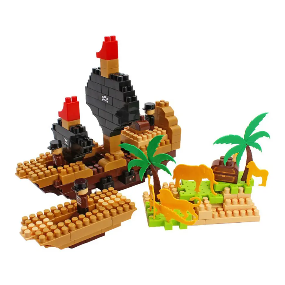 Дитячий розвиваючий конструктор "Pirate island" 2642TXK 170 деталей - фото 5