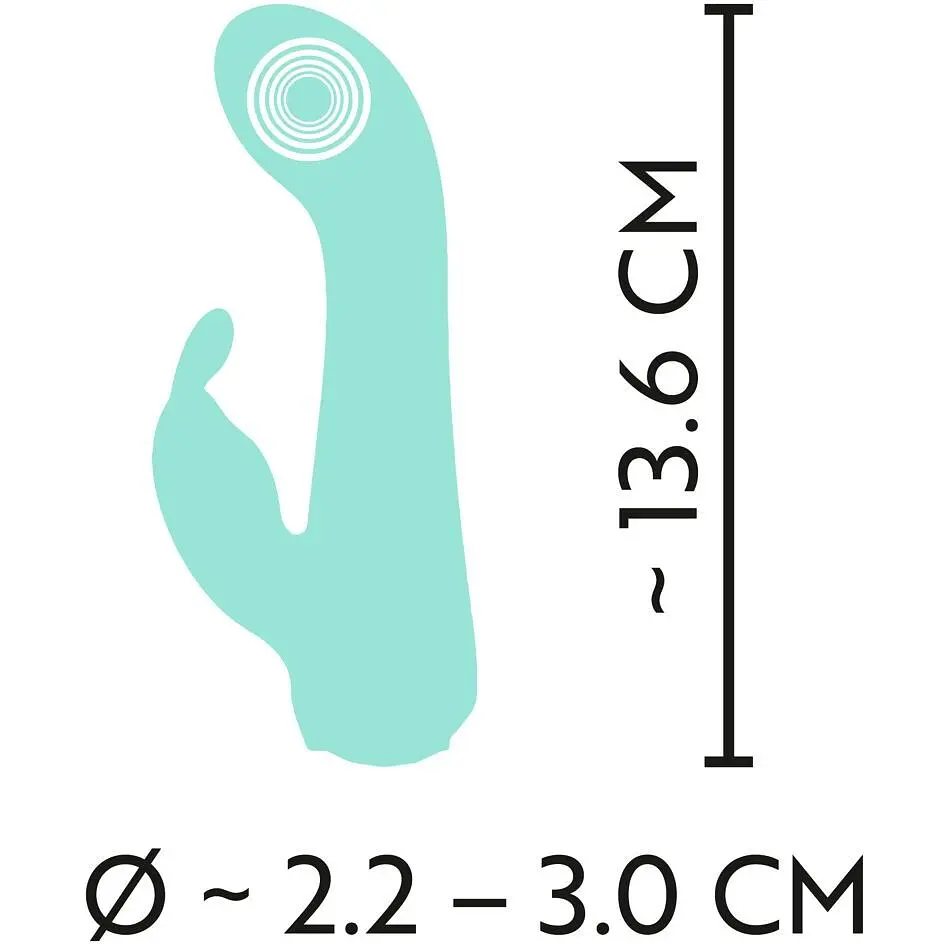 Мінівібратор-кролик Cuties Mini Vibrator Green - фото 8