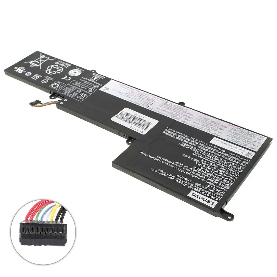 Батарея для ноутбука Lenovo L19M4PF4 (Yoga Slim 7 14IIL05, 7 14ARE05) 15.36V 3960 mAh 60.7Wh Black (SB10W65282) - фото 2