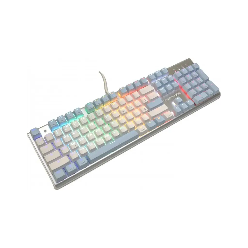 Клавіатура A4Tech FS100 RGB FS Switch USB Icy Blue (4711422004069) - фото 2