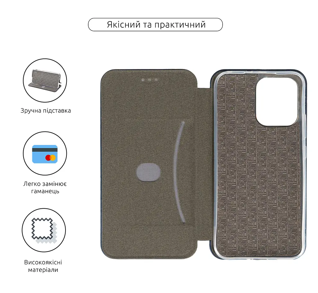 Чехол-книжка для OPPO A6 Pro 4G, G-Case, синий, кожаный чехол-книга из экокожи (PU) и TPU, с магнитом, с подставкой и вместительным кардхолдером, противоударный, защита всего корпуса, ArmorStandart (ARM89467) - фото 3