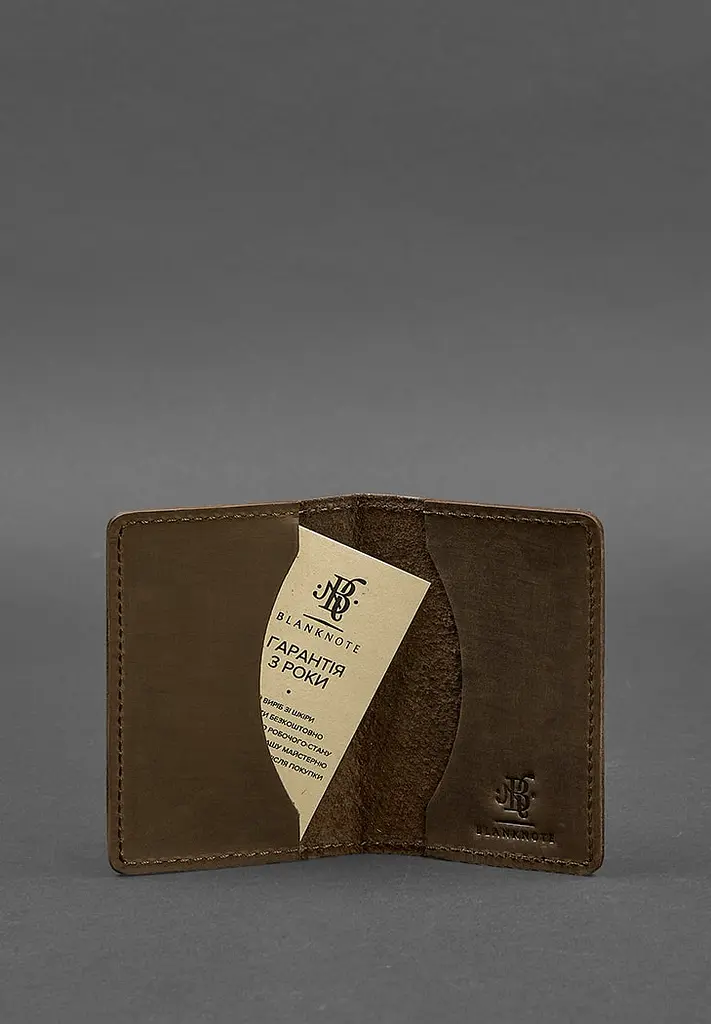 Чоловічий шкіряний кард-кейс (візитниця) 6.0 Карбон темно-коричневий - фото 4