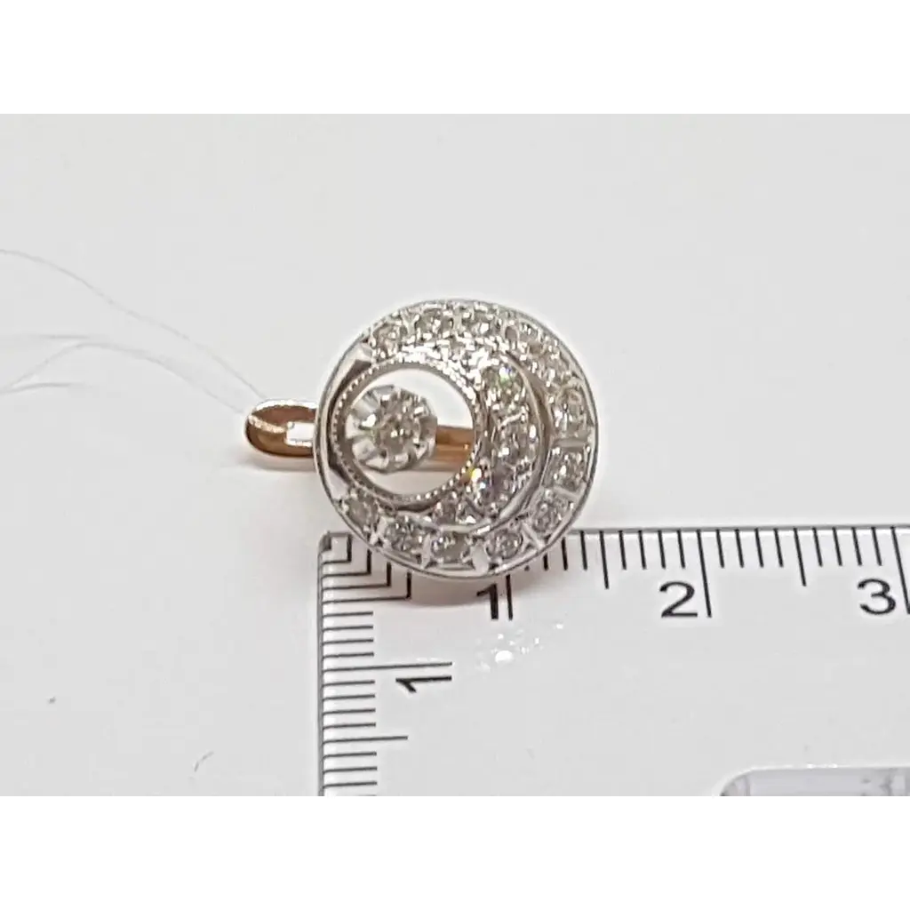 Золоті сережки Qvaliz з діамантами. 8В410228336/10 - фото 5