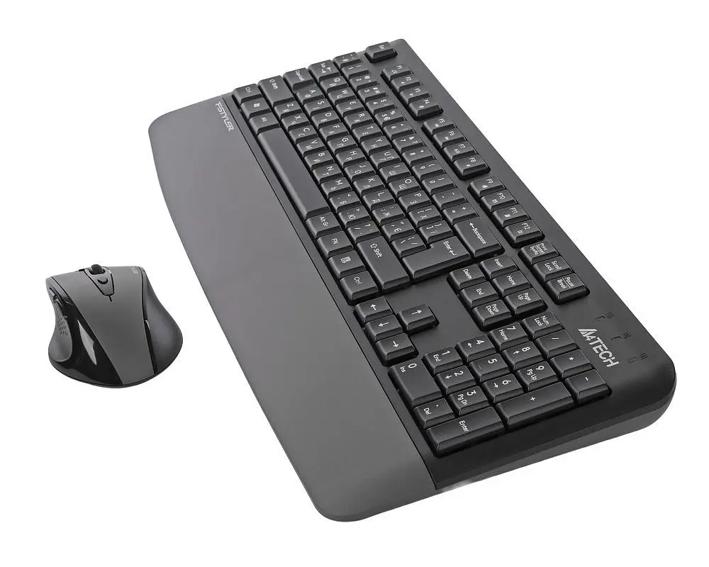 Комплект (клавиатура, мышь) беспроводной A4Tech Fstyler FG2500S Plus Grey (FG2500S Plus (Grey)) - фото 6