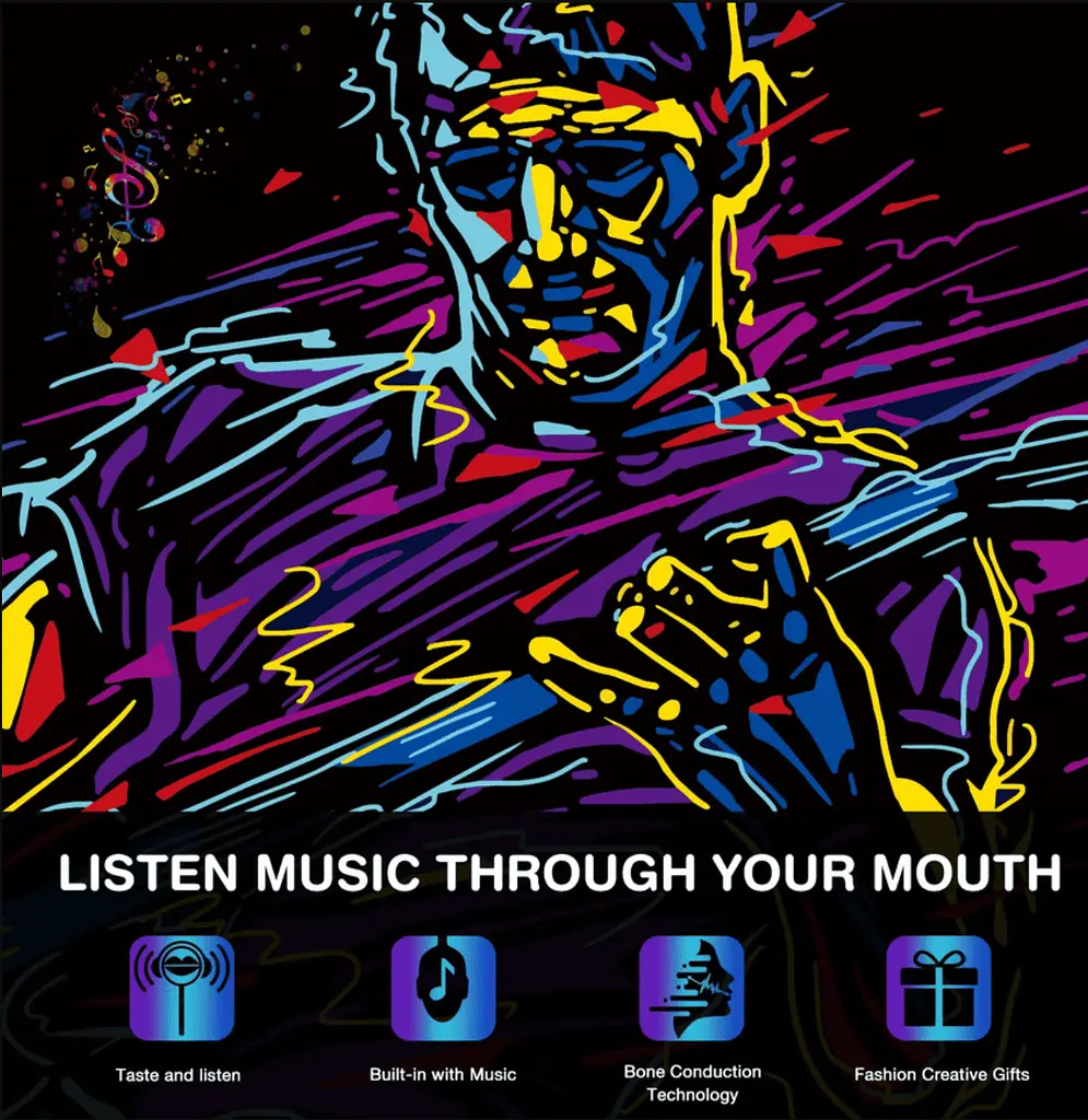 Льодяник Amos Tasty Sounds Audio Lollipop Blueberry Flavour 12г - фото 6