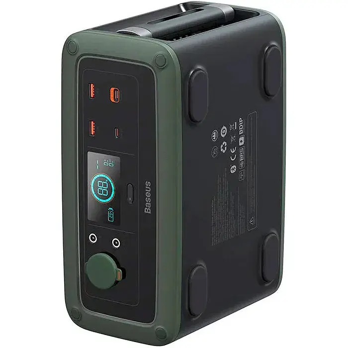 Портативная зарядная станция Baseus ioTa Series Portable Power Station 450W DE/EU 220V Cold PPYT010206 Green - фото 3