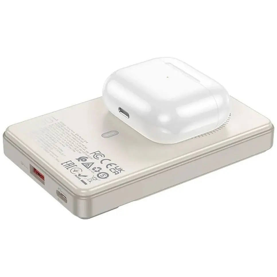 Павербанк Hoco Q18 Tourer 22.5 W 10000 mAh Milky white - фото 3