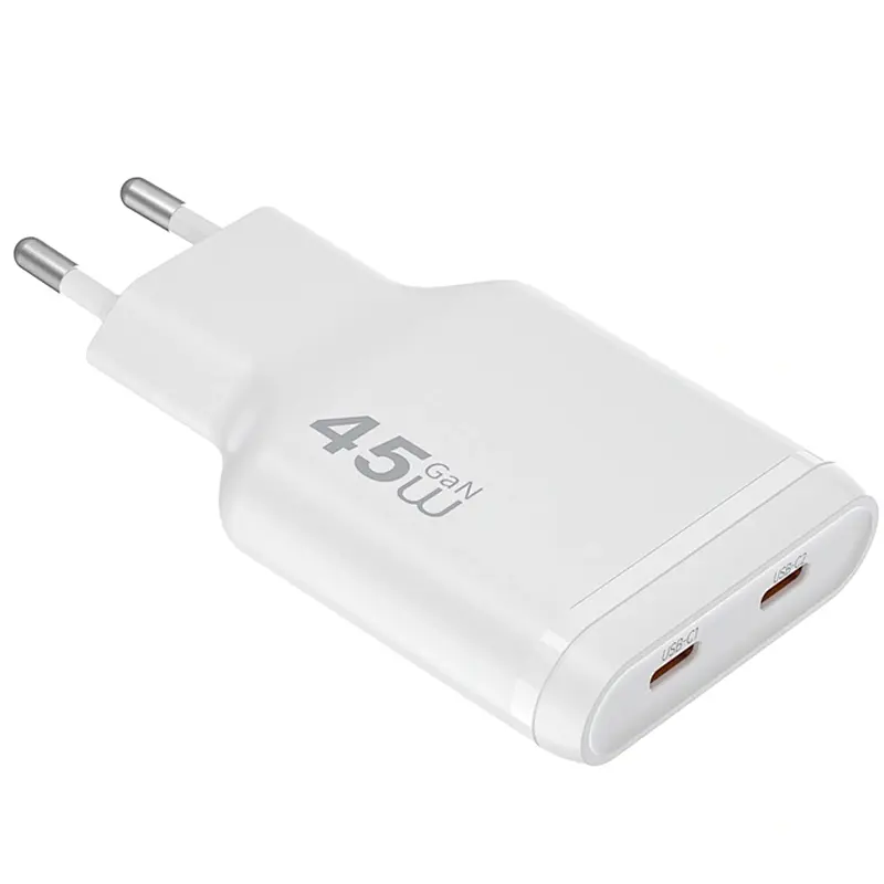 МЗП G034 Essen PD45W GaN (2USB-C) White Wiwu teh0029665 - фото 2