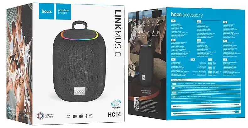 Портативна акустика Hoco Portable Speaker HC14 Link [Black] [78947] - фото 3