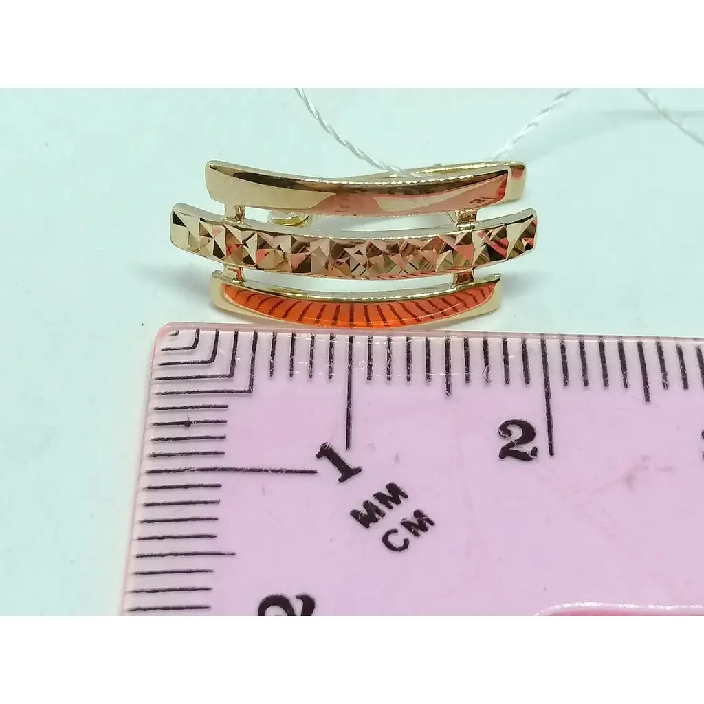 Золотые серьги Империя золота с алмазной гранью. СБ665(а)и - фото 6