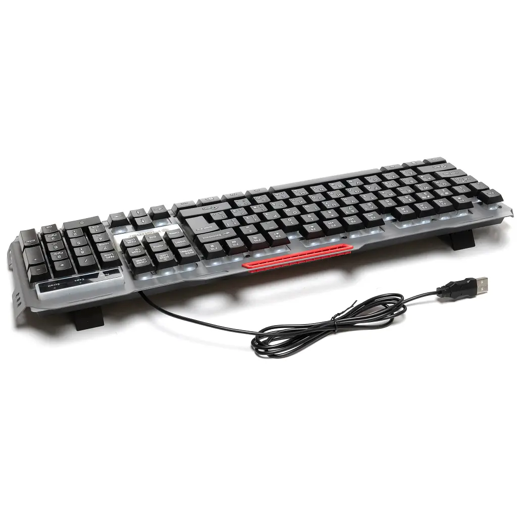 Клавіатура Hölmer K-02GS RGB Backlight USB UA Black (K-02GS) - фото 5