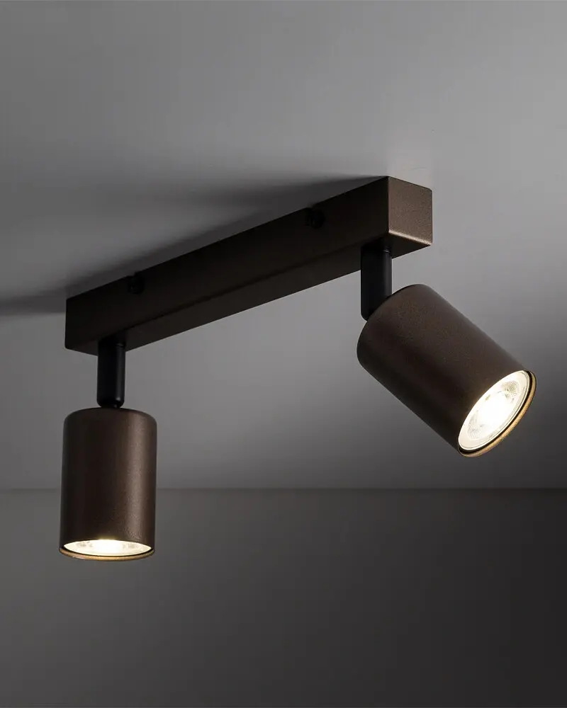 Світильник поворотний, спот TK Lighting 6180 Top GU10 2x10W IP20 коричневий - фото 2