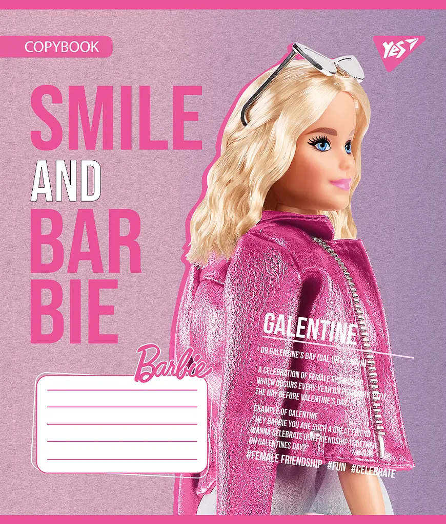 Набір зошитів Yes Barbie А5 в лінійку 12 аркушів 25 шт. (767224) - фото 3