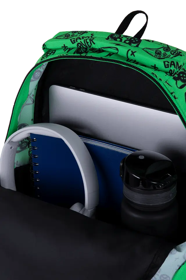Рюкзак CoolPack Jerry Game Over 19 л 39х28х19 см зелений (F029969) - фото 4