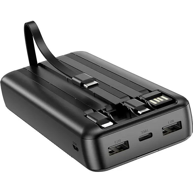 Зовнішній акумулятор Borofone BJ20A 20000mAh 15W Black [109496] - фото 3