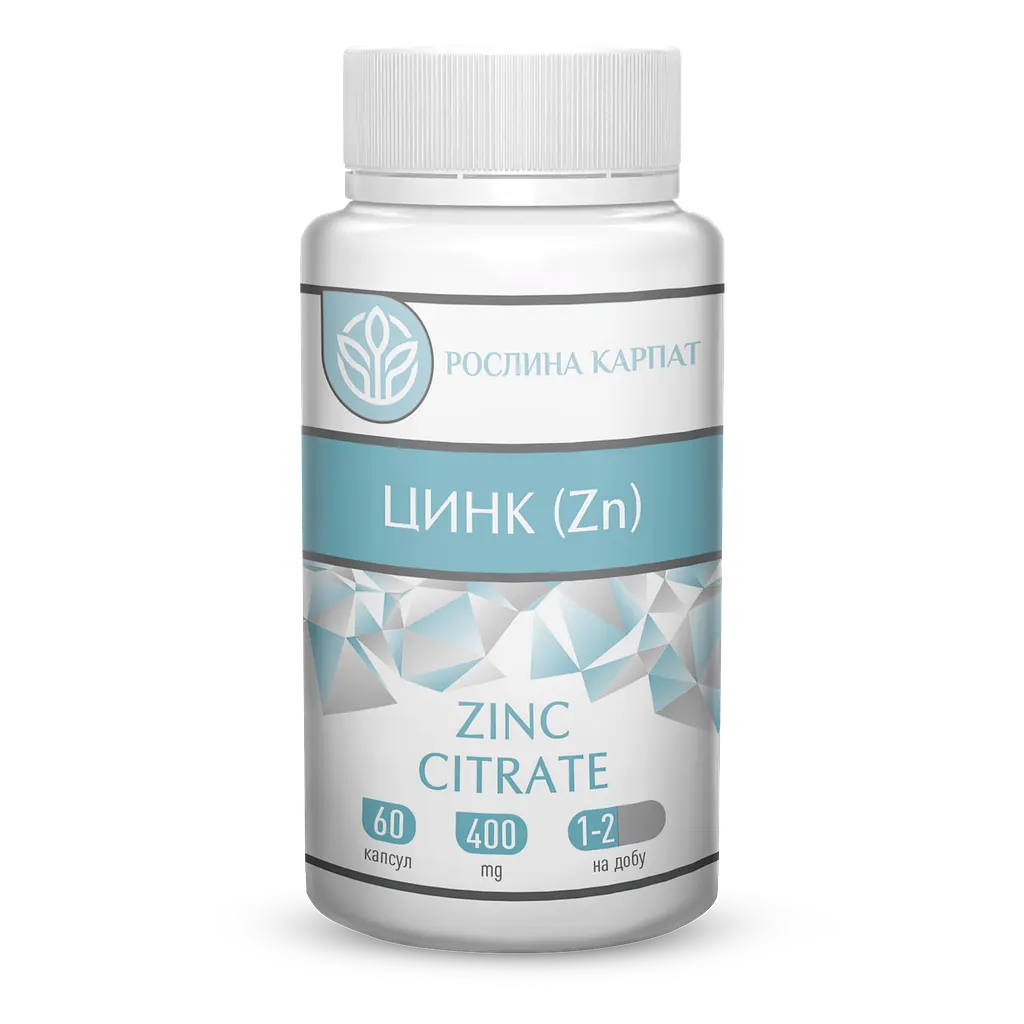 Цинк (Zn) Рослина Карпат 60 кап.