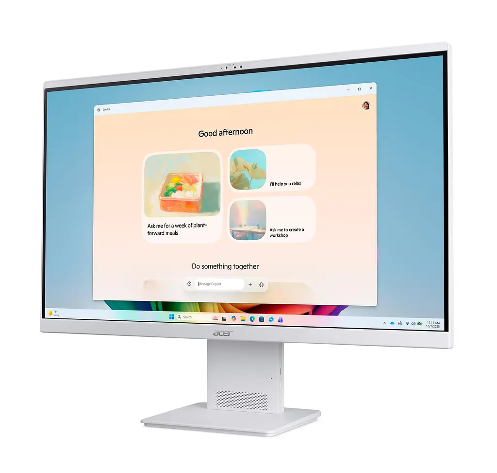 Acer Комп'ютер персональний моноблок Acer Aspire S27B-UGMTL-H 27" FHD, Intel U7-155H, 32GB, F1TB, UMA, WiFi, кл+м, Lin, білий - фото 3