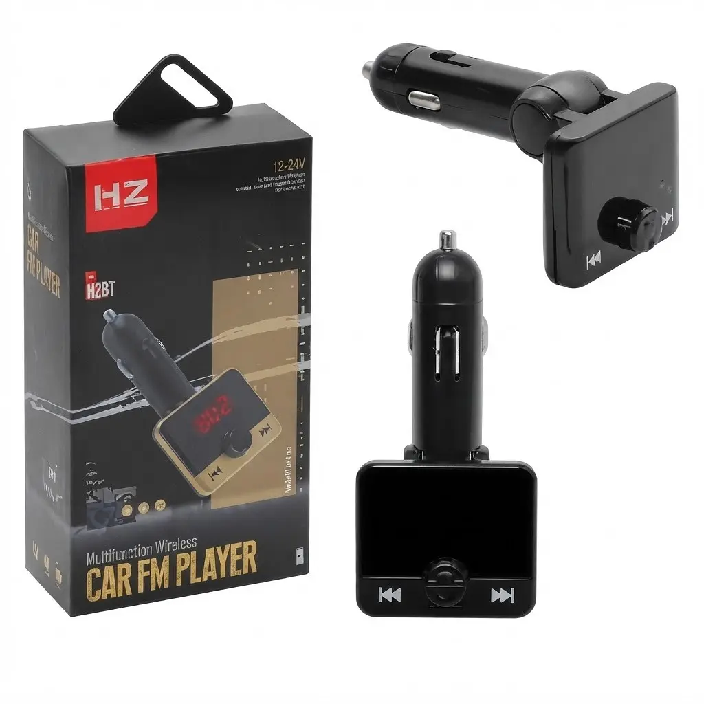 Трансмітер модулятор у машину HZ Bluetooth H2+BT з дисплеєм, AUX та підтримкою microSD / USB - фото 3