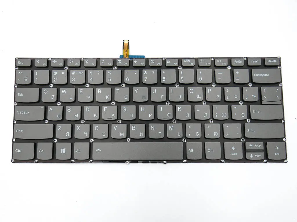 Клавіатура для Lenovo Ideapad 330S-14ARR, 330S-14AST, 330S-14IKB, 330S-14ISK, Yoga 520-14IKB, 720-15ISK, 720-15IKB (RU Black з підсвічуванням) - фото 3