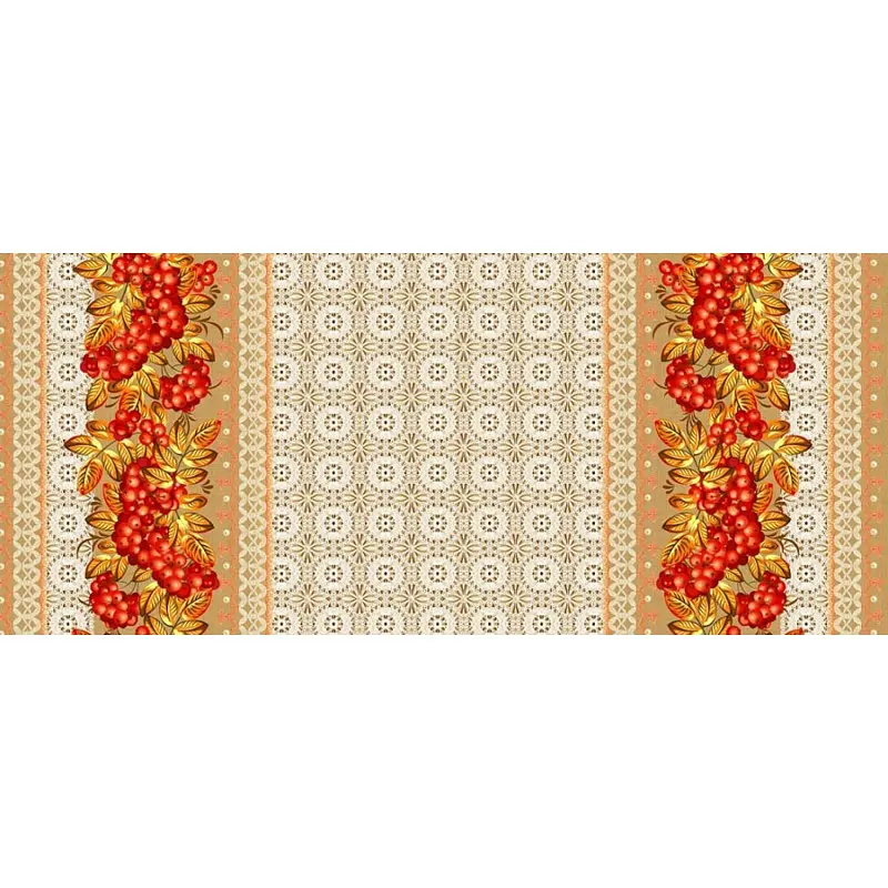 Скатертина Ecotton 150х200 см бавовняна з рогожки 21005/1 Горобина (21621) - фото 2
