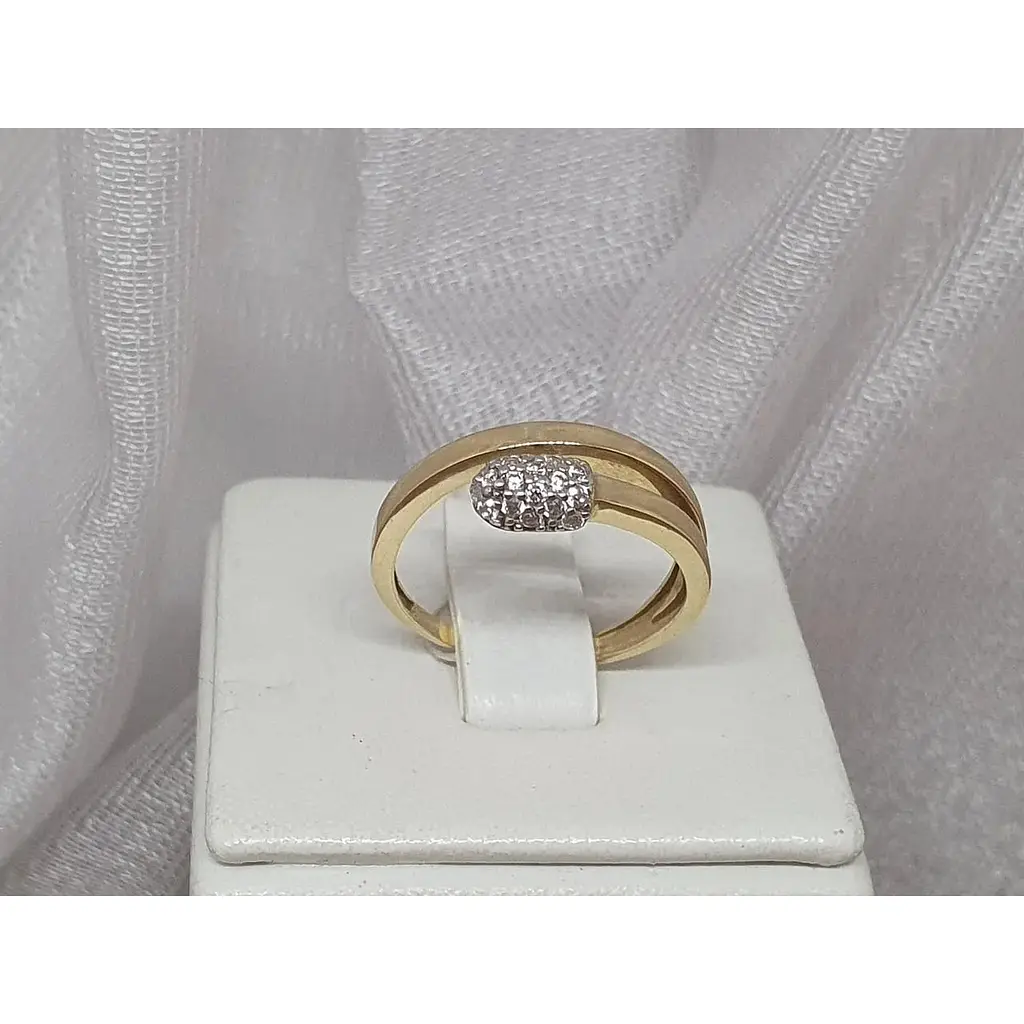 Золоте кільце Імперія золота Сірник з фіанітами. КВ1335ЛИ 17 - фото 3