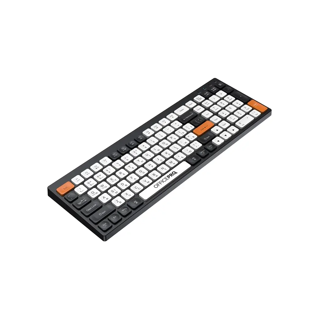 Клавіатура Ajazz SK985BO Bluetooth/Wireless UA Black/White (SK985BO) - фото 3