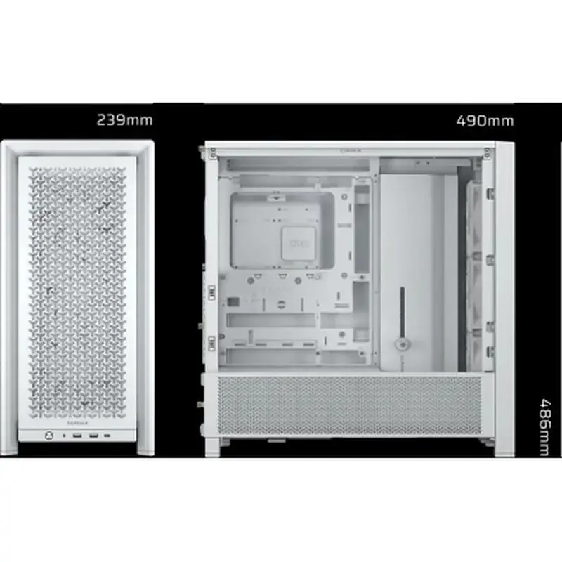 Корпус для ПК Corsair FRAME 4000D RS ARGB White (CC-9011297-WW) - фото 8