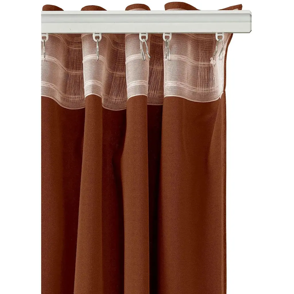 Штори на кухню та в кімнату Cosas Cinnamon 180х260 2 шт кориця (Curtains_46Cinnamon_DUK_180x260) - фото 9