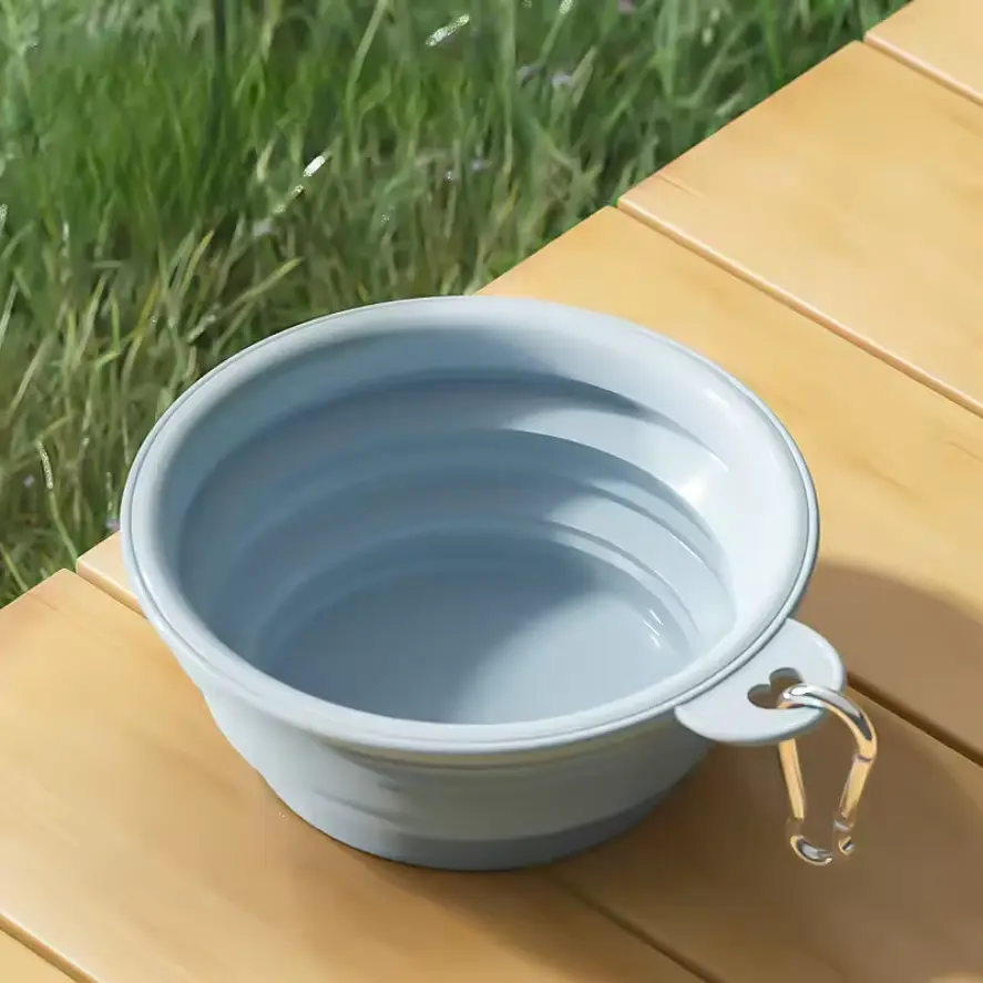 Силіконова складна дорожня миска Derby Summer Collapsible silicone pet bowl - фото 2