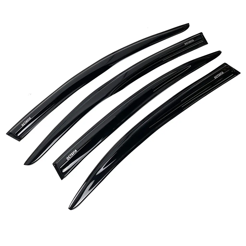 Дефлектори вікон вітровики Acrylic для Skoda A5 2004-2014 Liftback Гнучкі - фото 2
