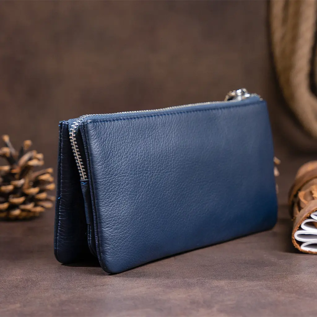 Женский кожаный кошелек-клатч ST Leather 19.2х10х2 см acs0015943 - фото 7
