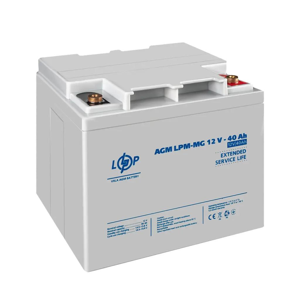 Акумулятор мультигелевий LPM-MG 12V - 40 Ah - фото 3