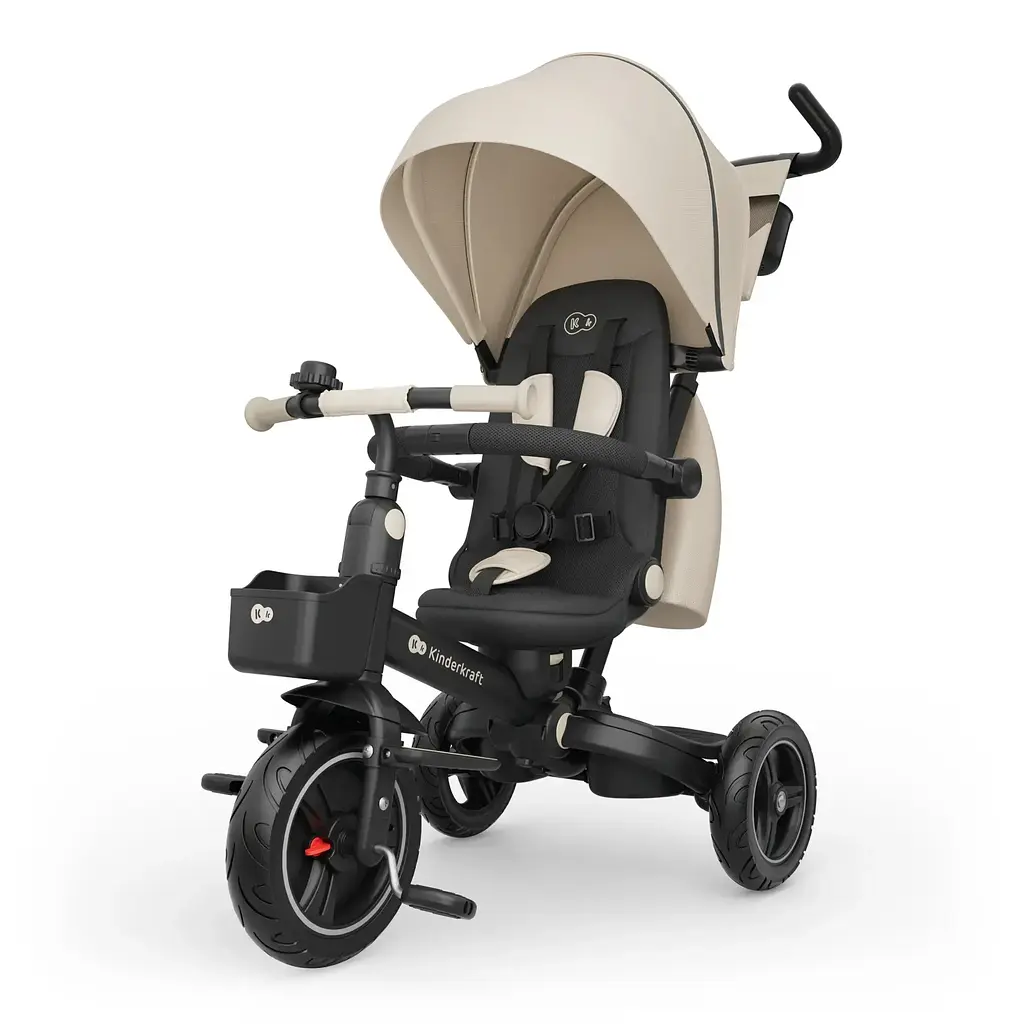 Трехколесный велосипед Kinderkraft Spinstep 2 Plus Beige (KRSPST02BEGPL00) - фото 2